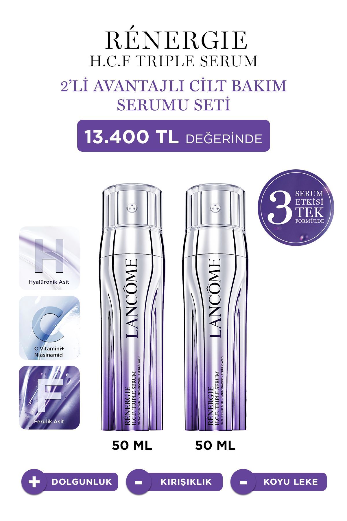 Rénergie Triple Serum 2'li Avantajlı Cilt Bakım Seti 7829999999044