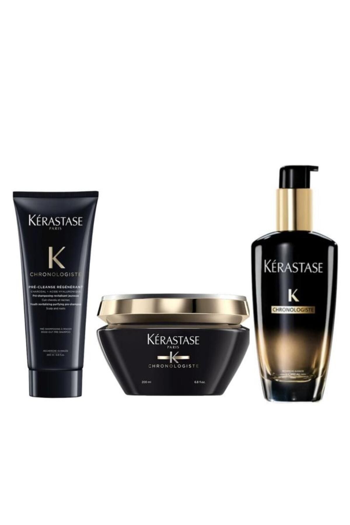 Chronologiste Havyar Özlü Set Pre-cleanse 200 ml Maske 200 ml Ve Huile De Parfum 100 ml