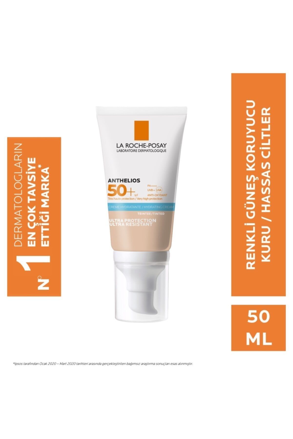 Anthelios Ultra Hydrating Cream Spf 50+ Tinted 50 Ml