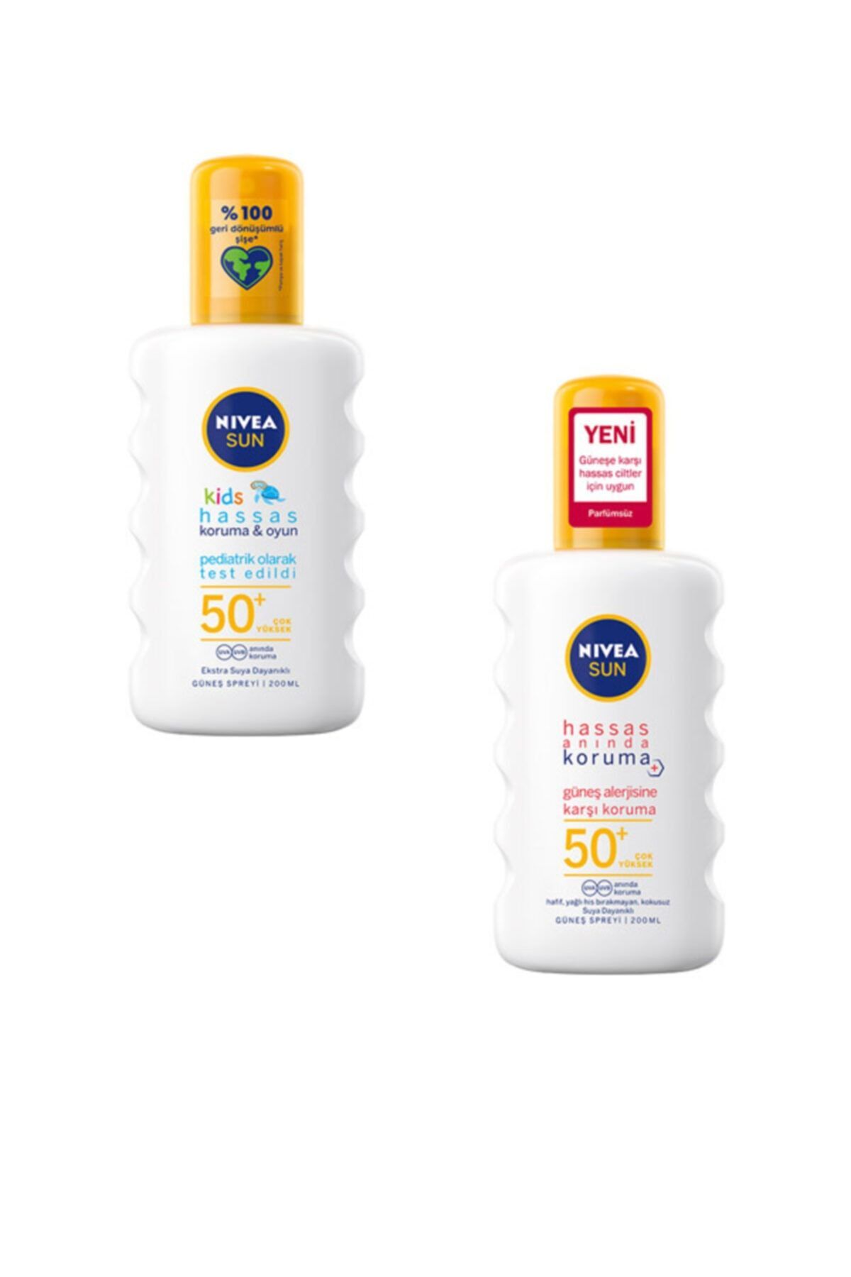 Sun Hassas Anında Koruma Spf50+ Ve Sun Kids Hassas Spf50 +