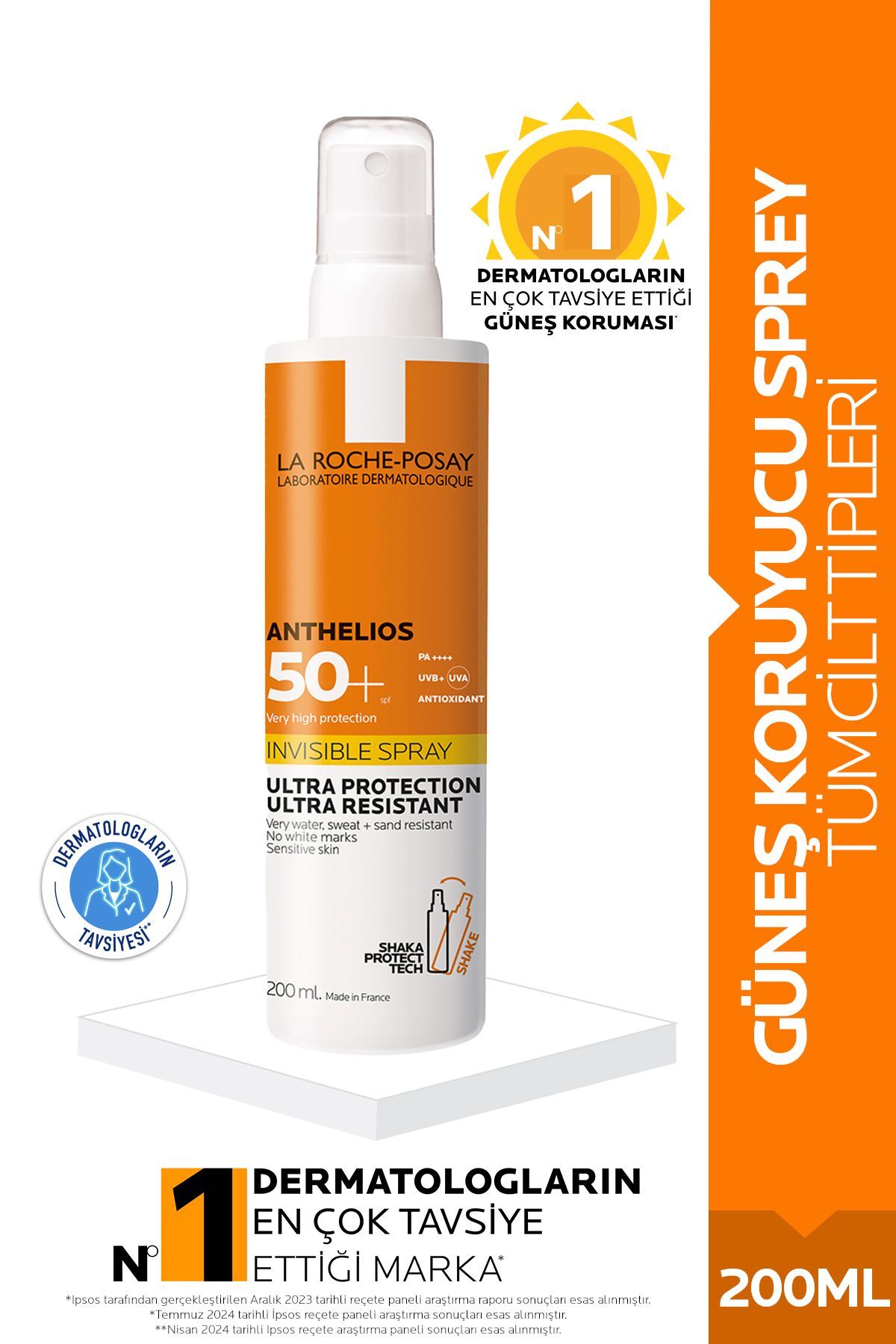 Anthelios Invisible Spf50+ Güneş Koruyucu Sprey 200 ml