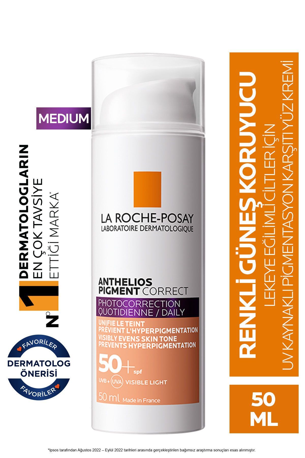 Anthelios Pigment Correct Güneş Koruyucu Spf50 50 ml - Medium