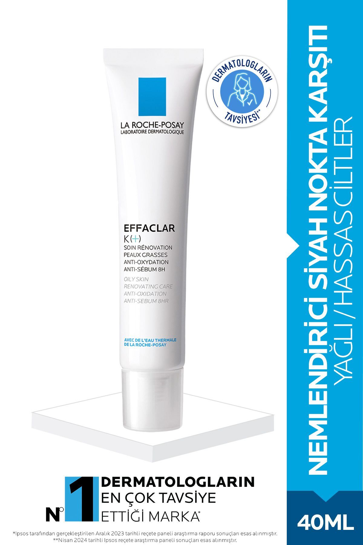 Effaclar K (+) Nemlendirici Siyah Nokta Karşıtı- Yağlı/Hassas Ciltler İçin 40ml