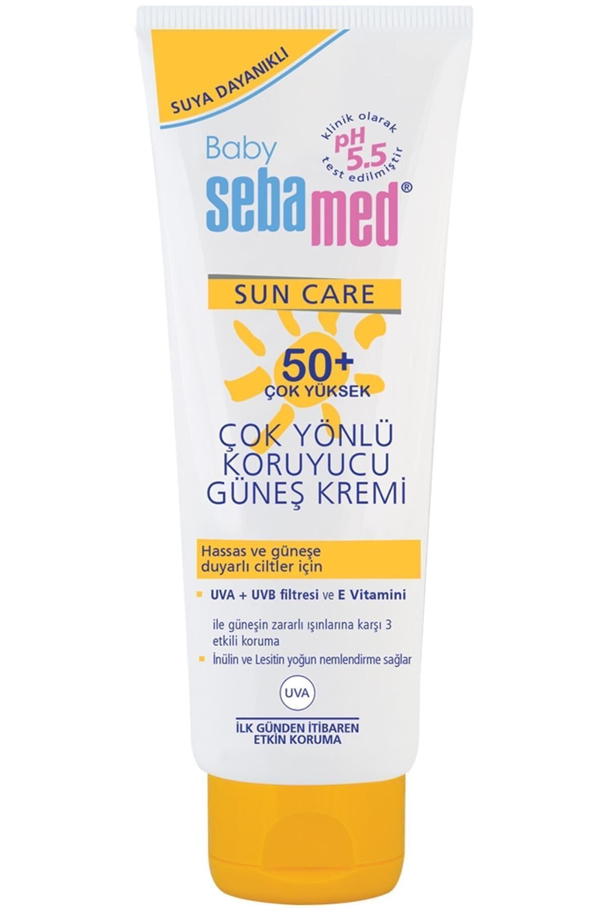 Baby Sun Care Suya Dayanıklı Spf 50+ Çok Yönlü Koruyucu Bebek Güneş Kremi 75 Ml