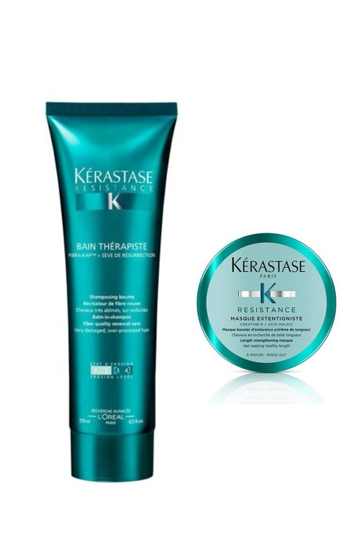 Resistance Bain Therapiste 3-4 Yenileyici Şampuan 250 ml ve Masque Extentioniste Saç Maskesi 75 ml