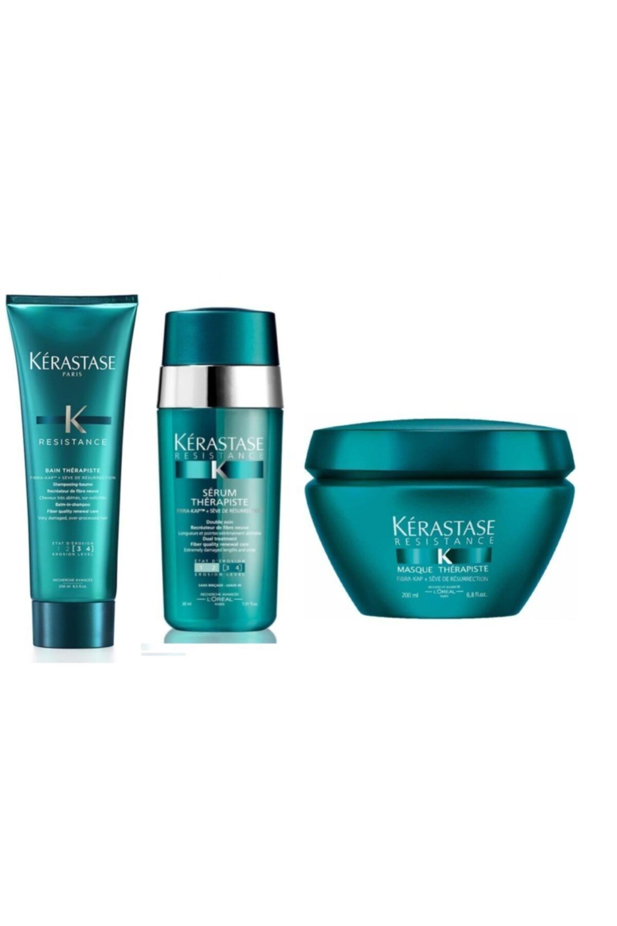 Resistance Therapiste Şam 250ml+masque Therapiste Maske 200ml+çift Yönlü Serum [3-4] 30ml