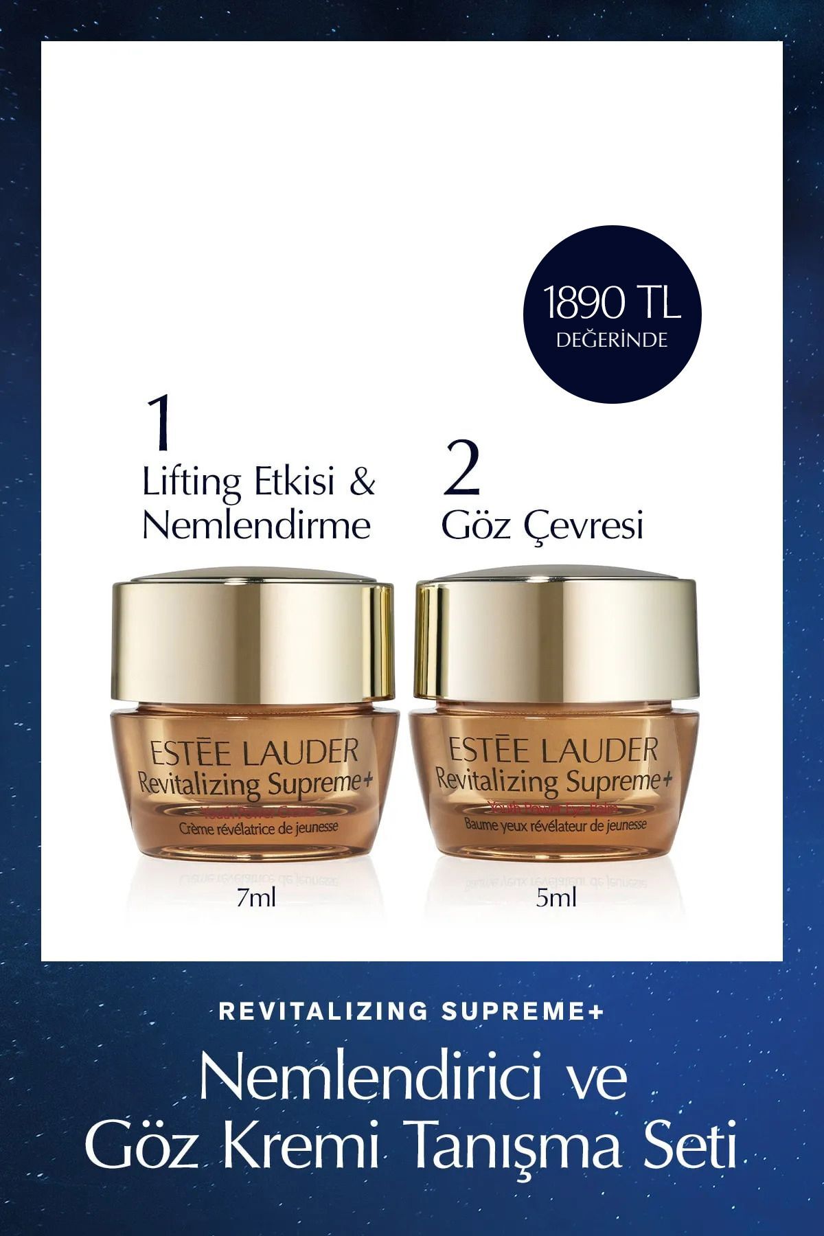 Revitalizing Supreme+ Tanışma Seti (7ml nemlendirici krem + 5ml göz kremi)