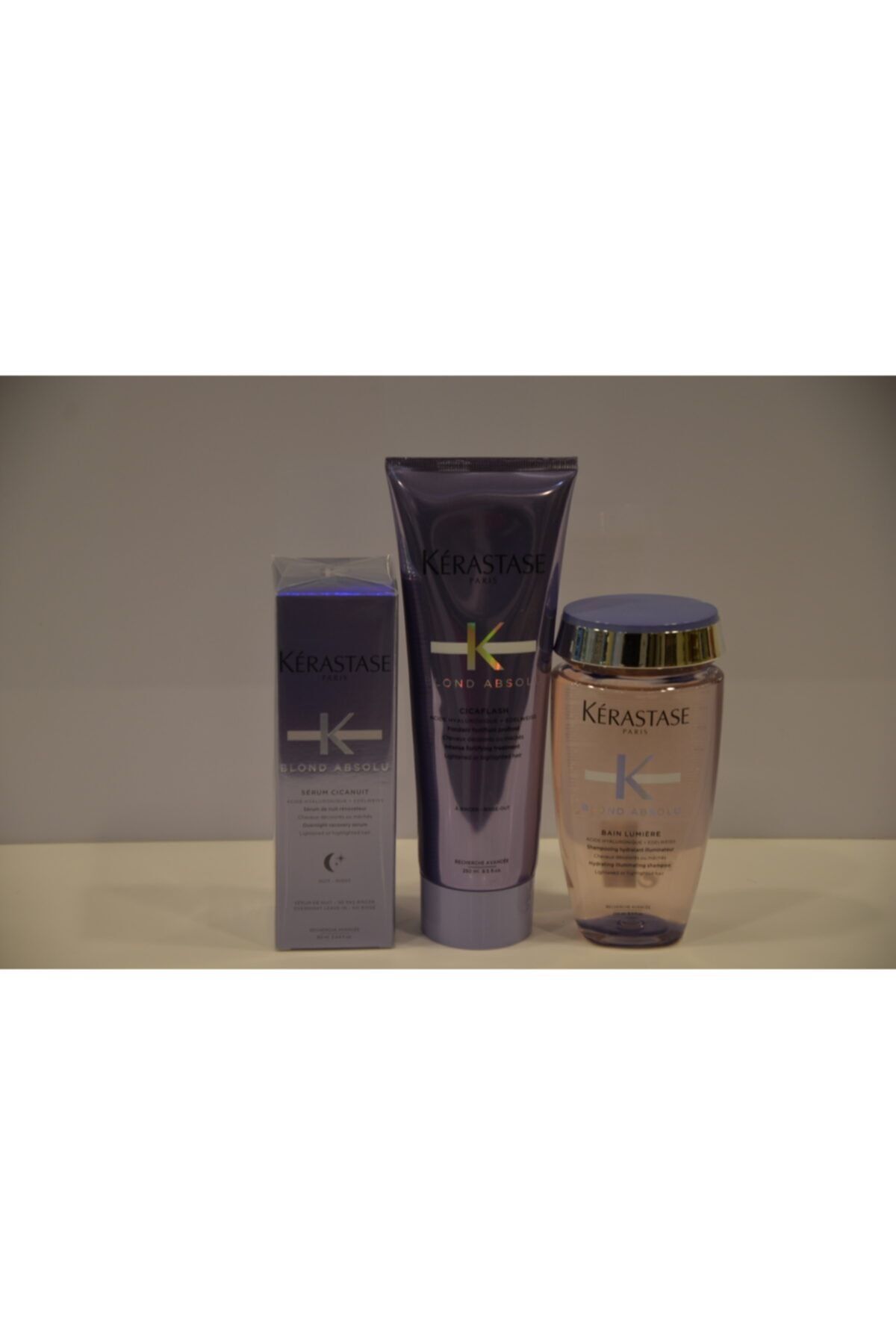 Blond Absolu Bain Lumiere Şampuan 250 ml+ Cicaflash Saç Kremi 250ml+Gece Serumu 90 ml