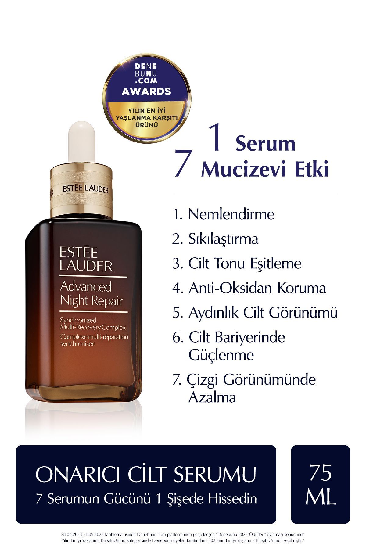 Yaşlanma Karşıtı Serum - Advanced Night Repair Onarıcı Gece Serumu - 75 ML..Estee-