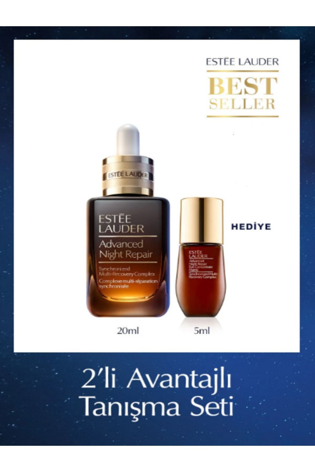 Advanced Night Repair Serum 20ml&eye Matrix Göz Kremi 5ml, Hyalüronik Asit Cilt Bakım Seti Es..