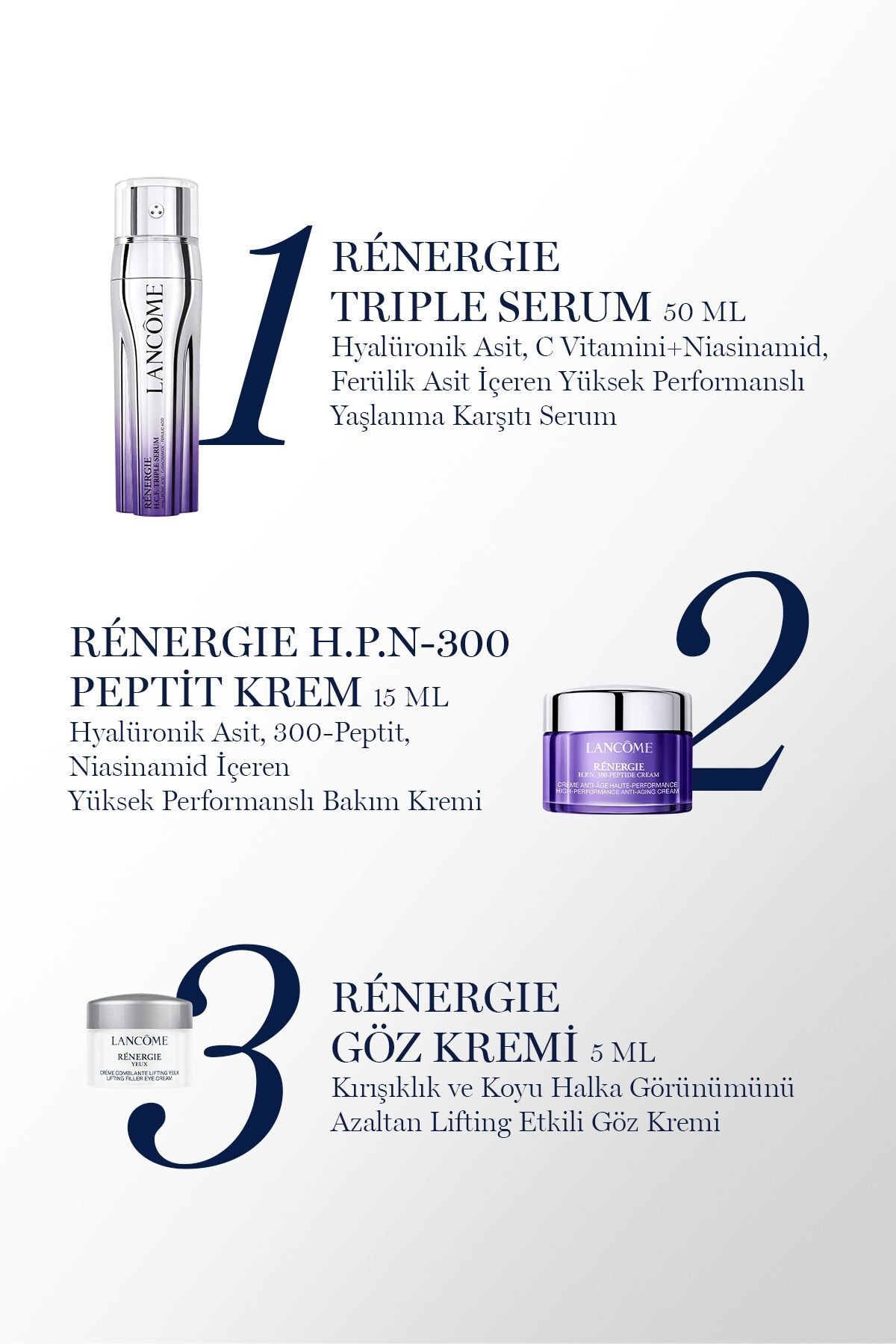 Rénergie Triple Serum Yılbaşı Cilt Bakım Seti 3614274338942