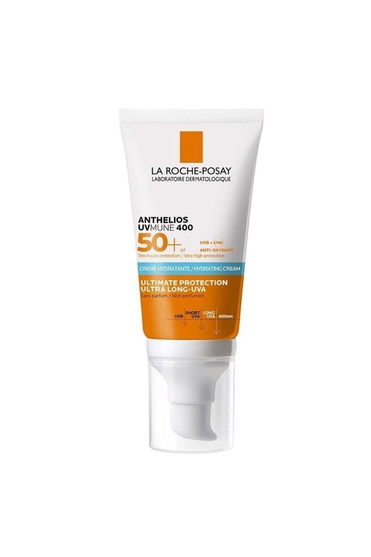 SPF50+ Colorless Moisturizing Sunscreen Cream For Face and Eye Area Special For Dry Skin 50 ML.