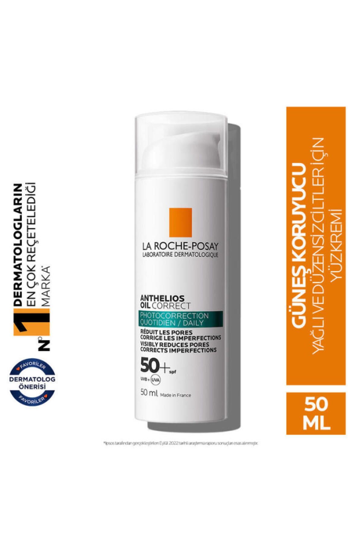 Anthelios Oil Correct Spf 50 Yağlı Ve Akne Eğilimli Ciltler Için Güneş Koruyucu Krem 50 ml