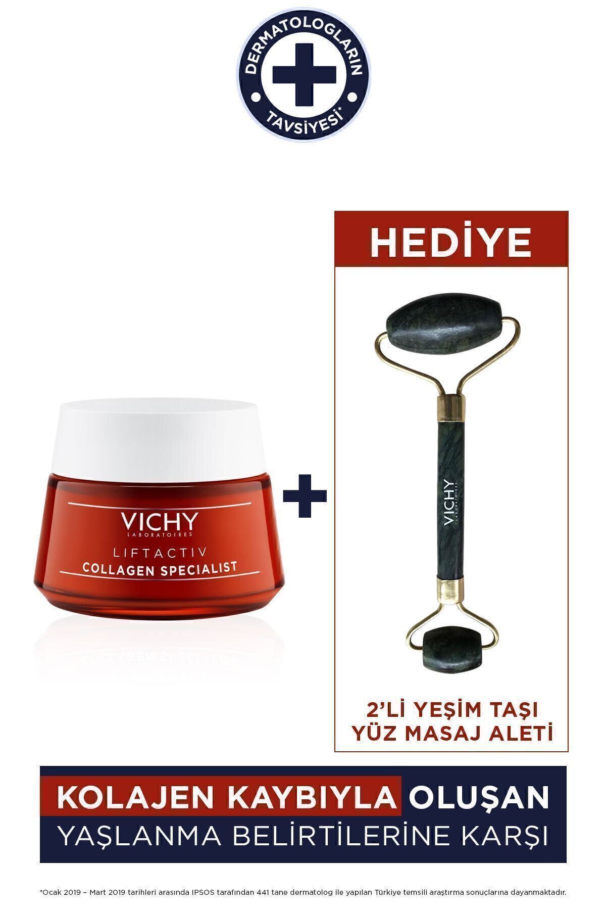 Liftactiv Collagen Specialist 50 ml Yeşim Taşı Jade Roller Hediyeli