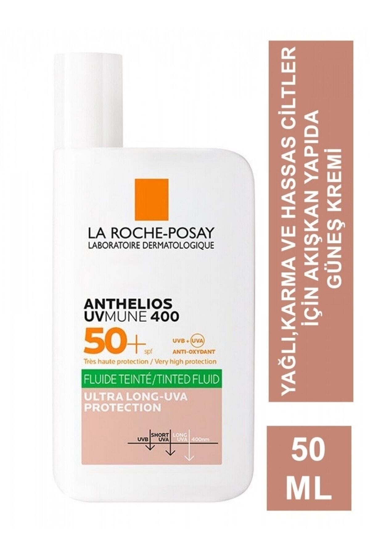 Hassas ve Yağlı Ciltler İçin Yağlı, Karma,Hassas Ciltler İçin SPF 50+ Renkli Yüz Güneş Kremi 50 ml