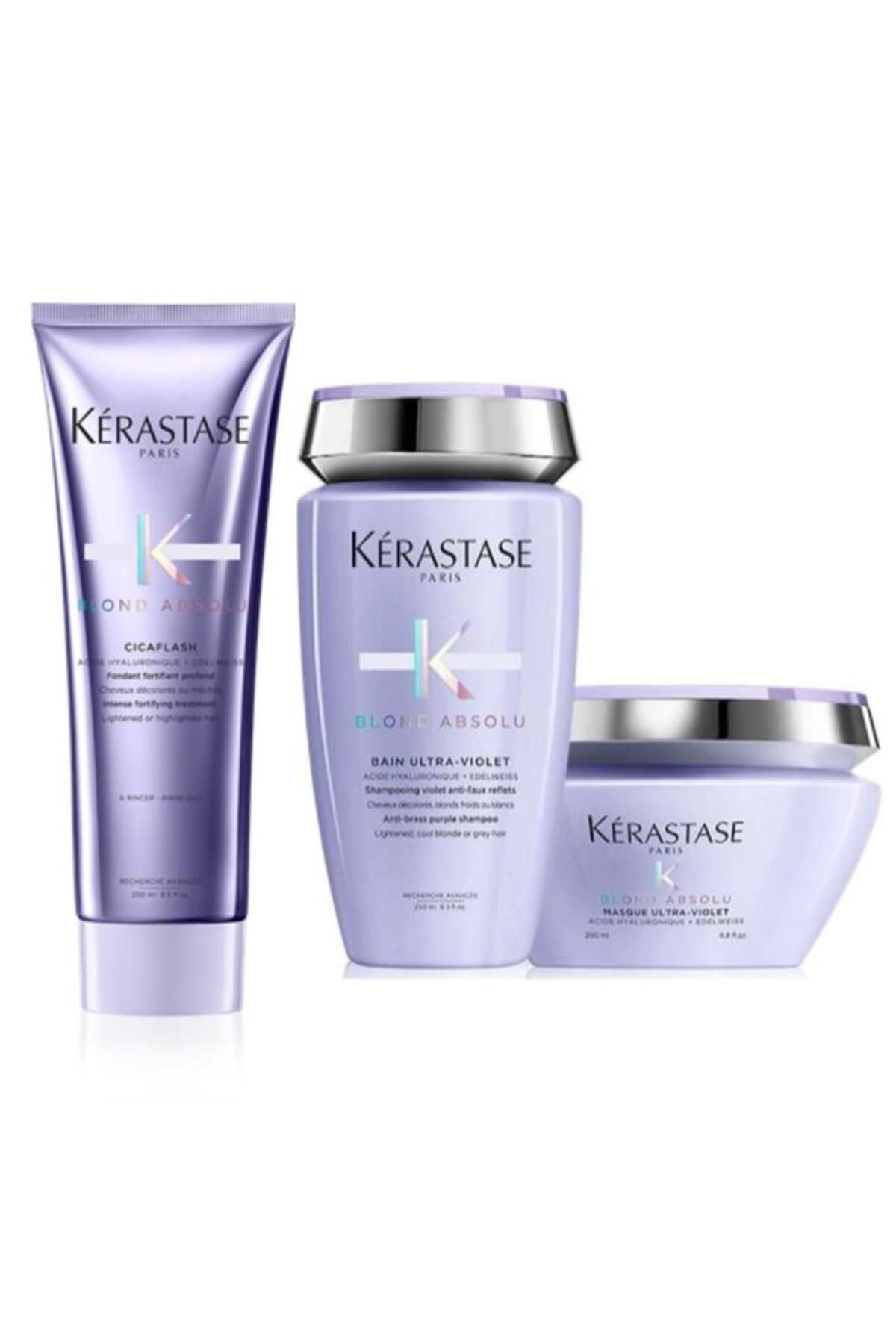 Blond Absolu Bain Ultra - Violet Şampuan 250ml   Cicaflash 250 ml Maske 200 ml